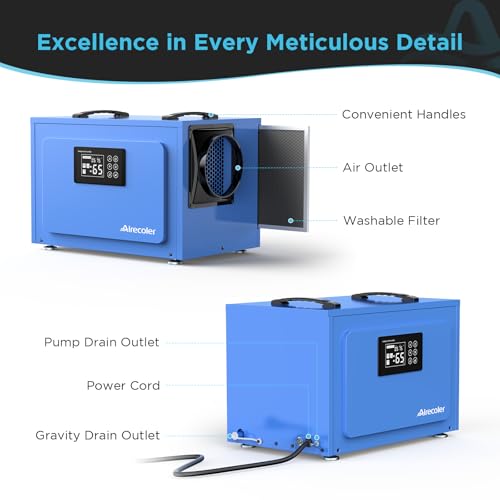 125 Pints Commercial Dehumidifier with Drain Hose B830850