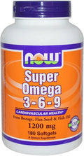 Omega 3-6-9 1200mg 180 Softgels Pack of 2 L56593