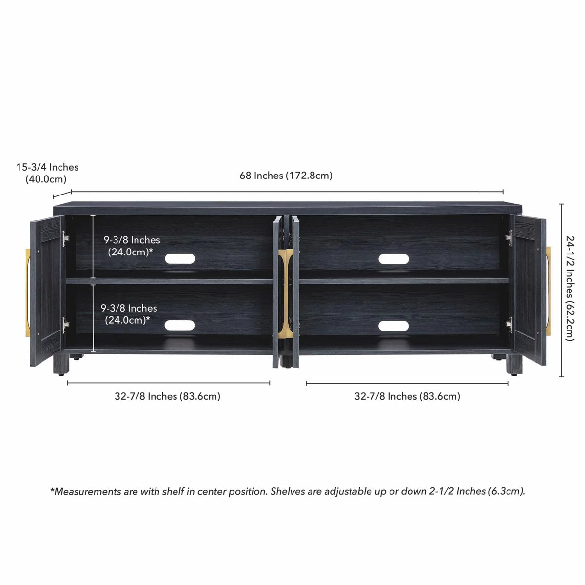 White Rectangular TV Stand E9852