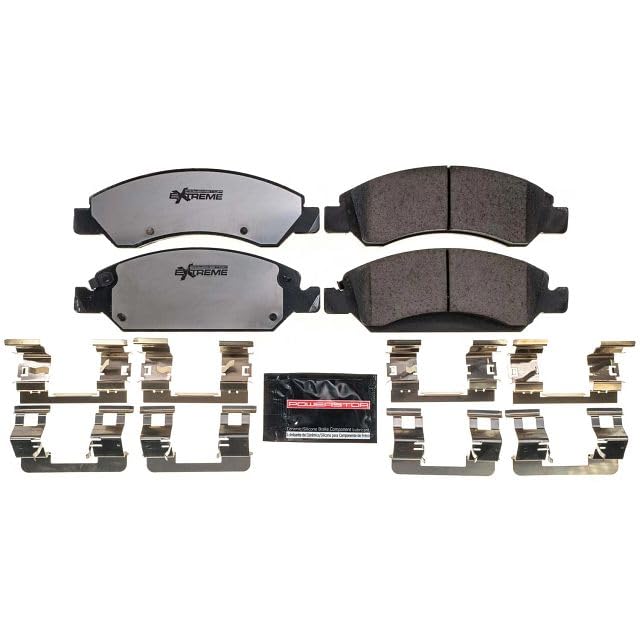 Front Ceramic Brake Pads with Hardware S493