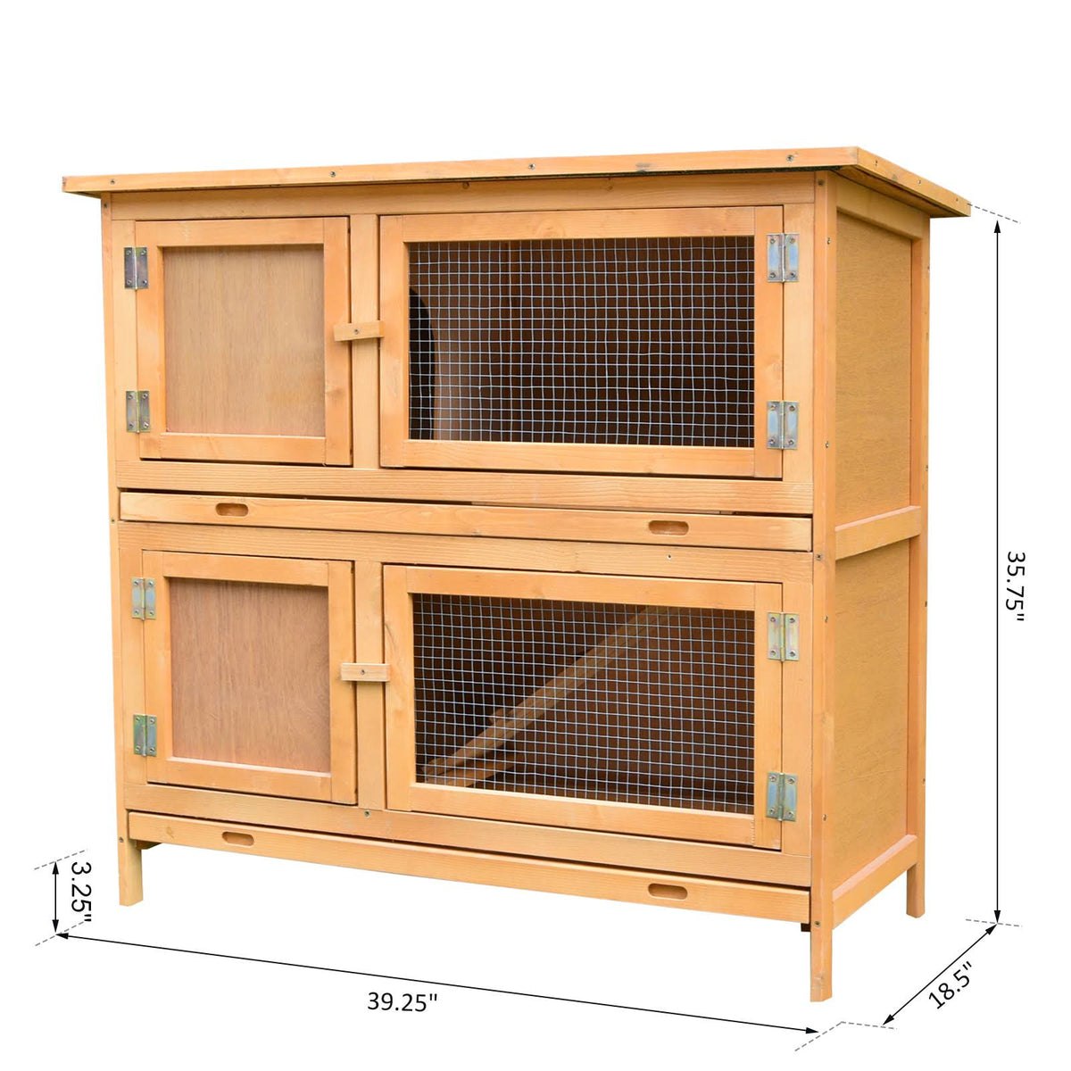 Solid Wood Rabbit Hutch V9355