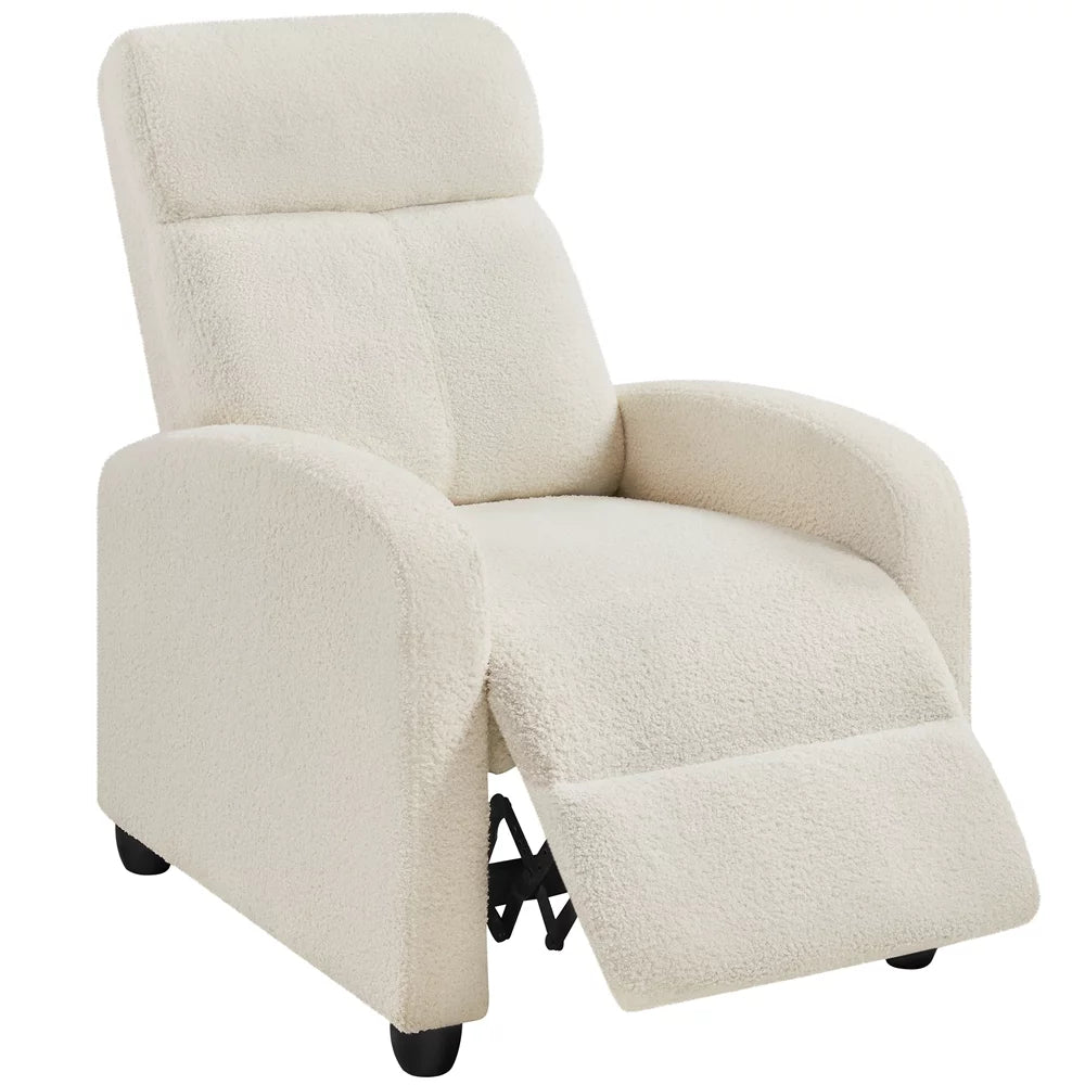 Adjustable Upholstered Boucle Recliner Chair K75402