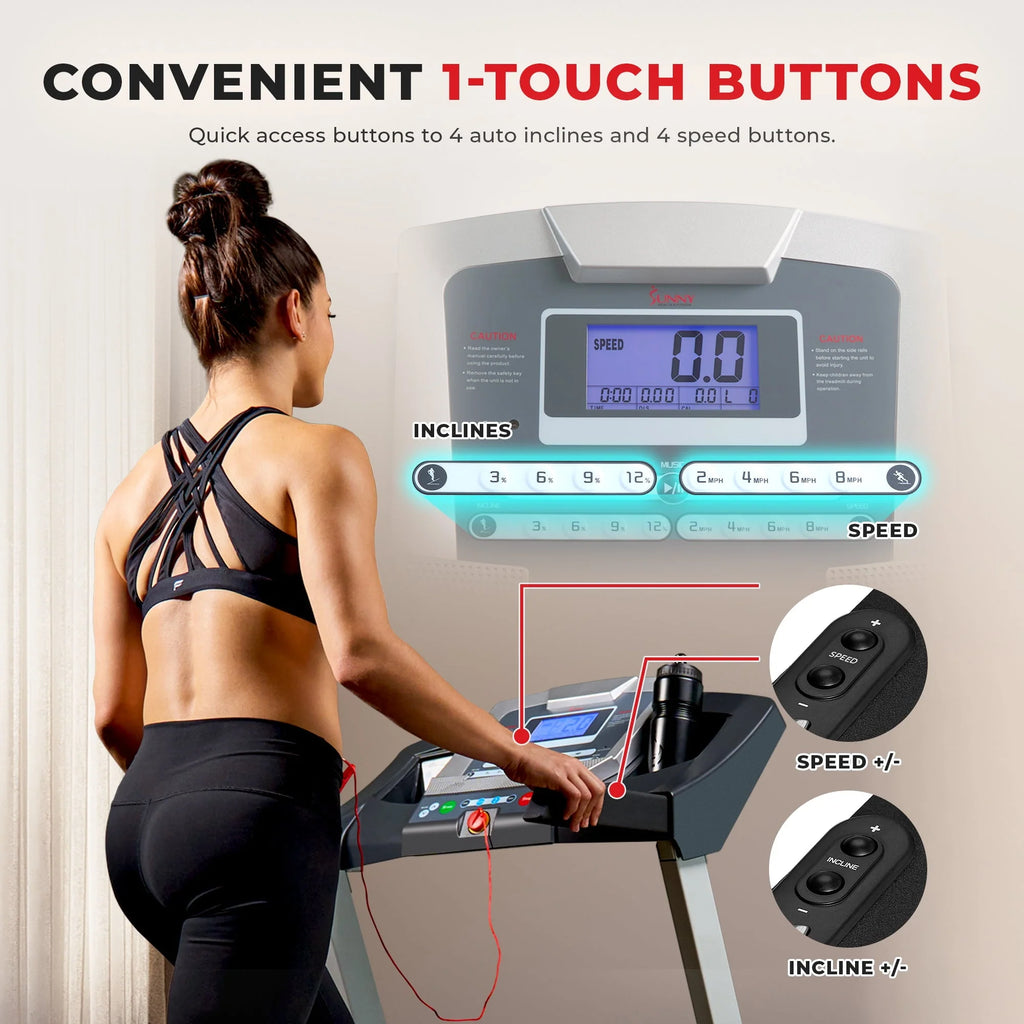 Foldable Treadmill with Auto Incline X74913