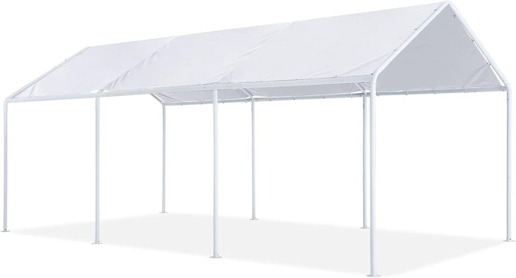 10x20 FT Gray Carport T7758
