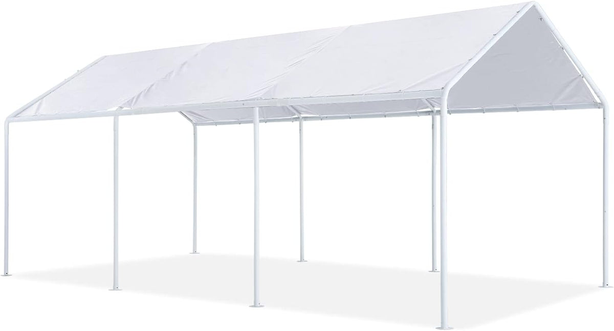 10x20 FT Gray Carport T7758
