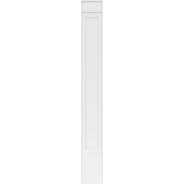 Flat Panel PVC Pilaster with Decorative Capital & Base (Pair) K650342