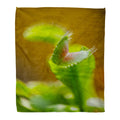 Green Botanical Flannel Throw Blanket 58x80 Inches Q36291