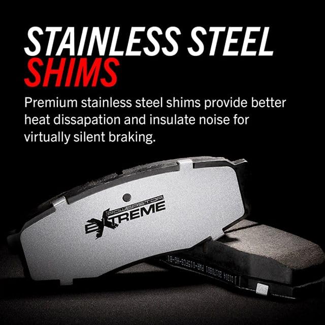 Front Ceramic Brake Pads with Hardware S493