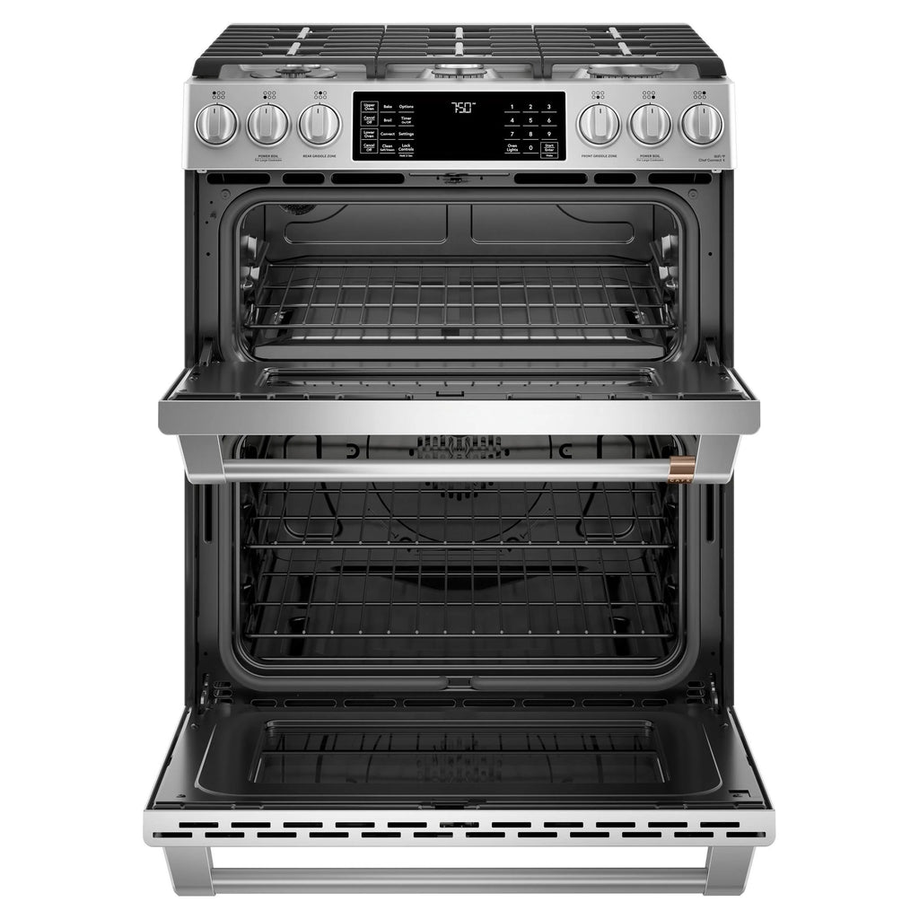 30 In. Slide-In Double-Oven Gas Convection Range Q2115