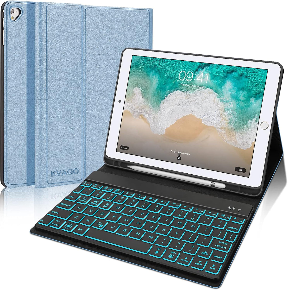 9.7 inch Black iPad Keyboard Case Y9683