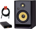 7 6.5 2-Way Active Studio Monitor with Isolation Pad & XLR Cable Bundle M750309