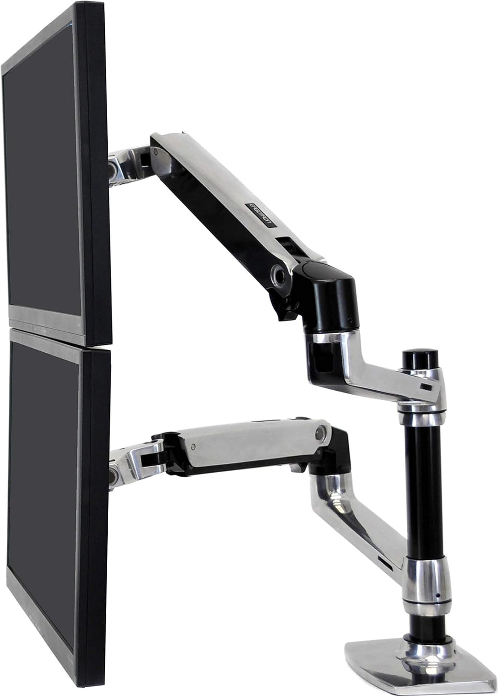 Vertical Stacking Dual Monitor Arm, Matte Black U3255