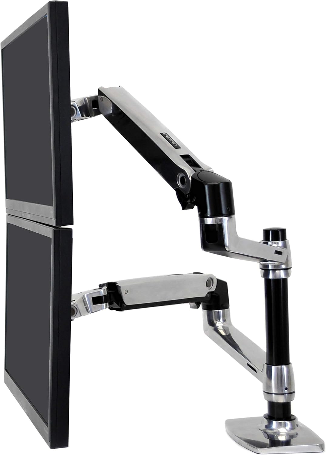 Vertical Stacking Dual Monitor Arm, Matte Black U3255