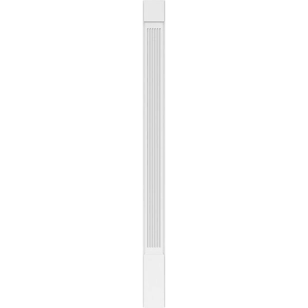 Fluted PVC Pilaster with Capital & Base (Pair) S364