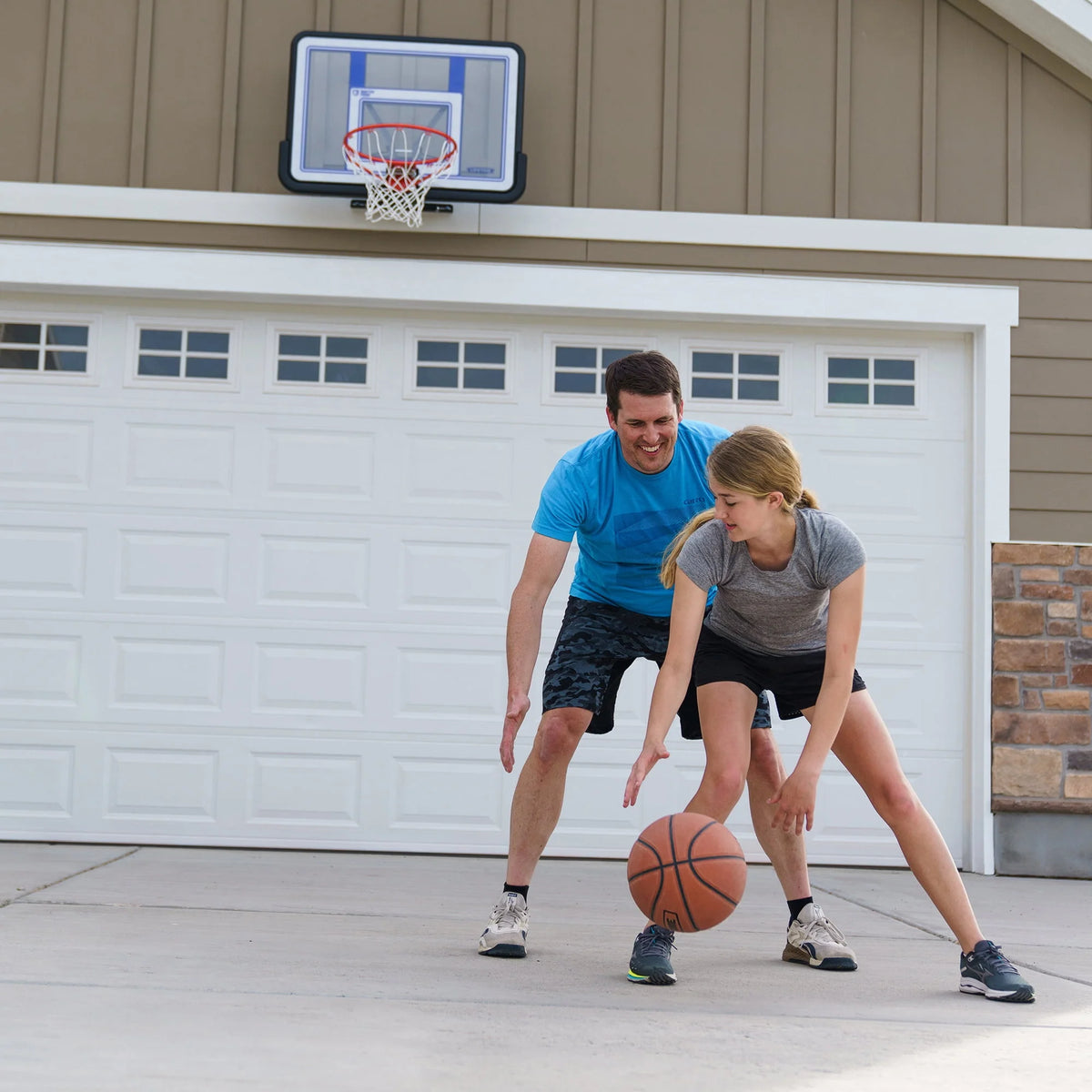 44 inch Polycarbonate Basketball Backboard and Rim Combo P57230