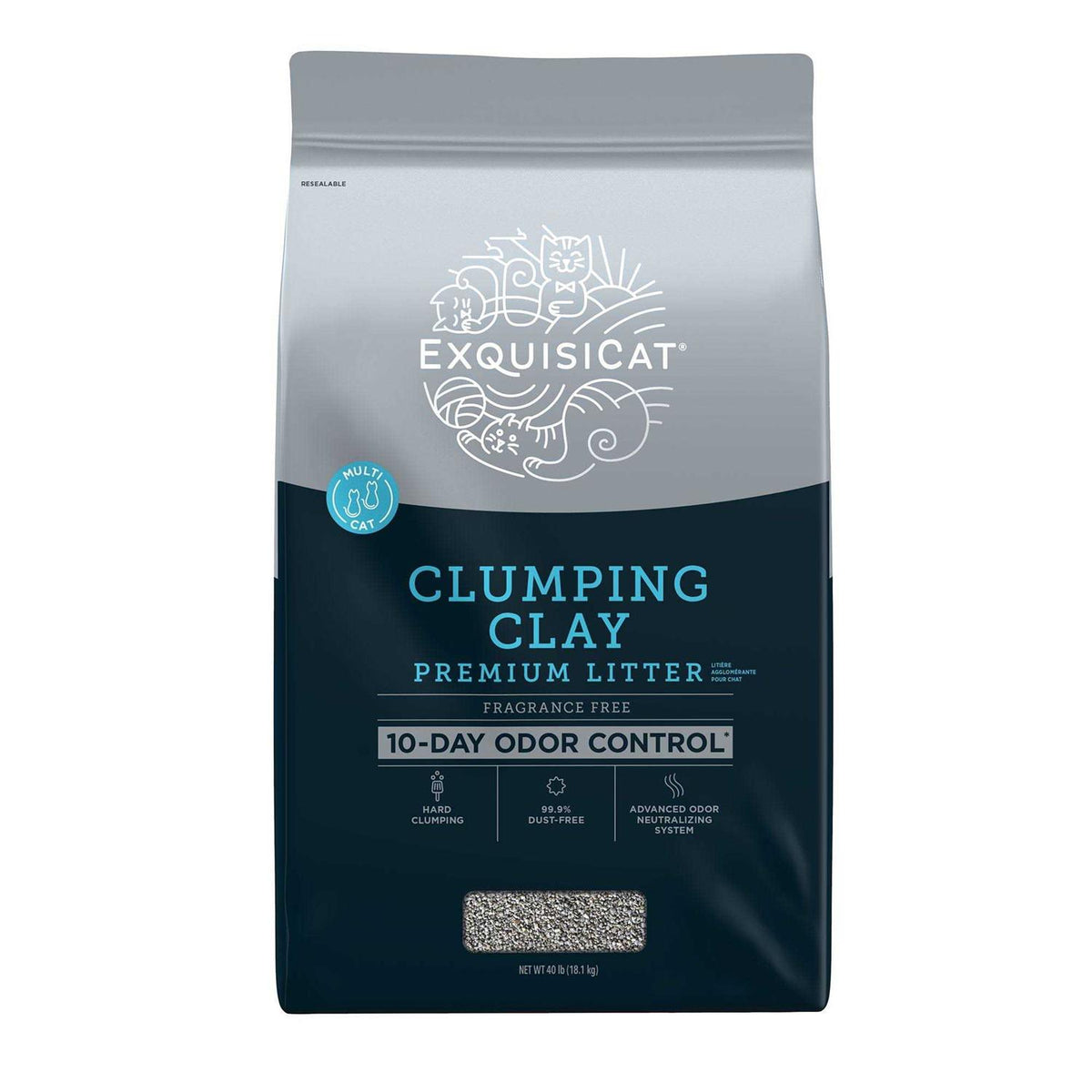 Clumping Multi-Cat Clay Cat Litter Y97263