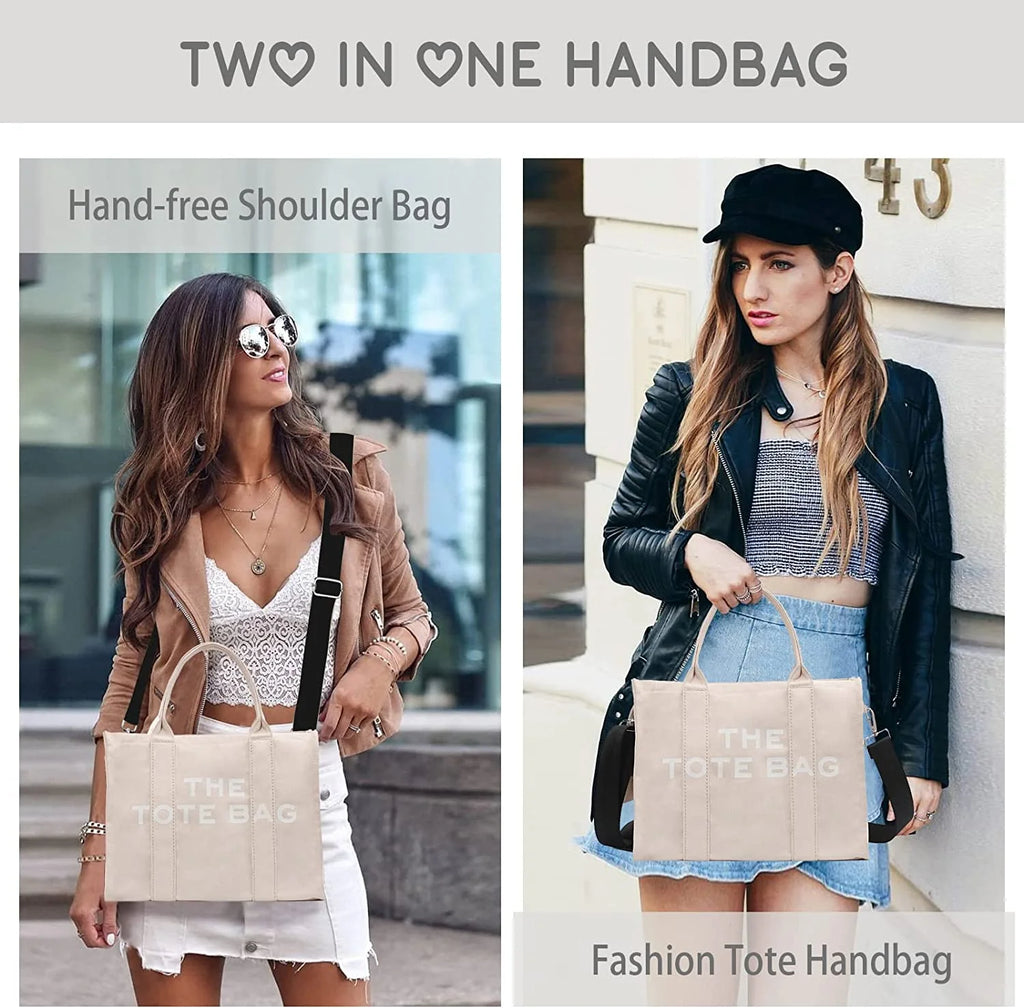 Canvas Tote Bag with Zipper L531