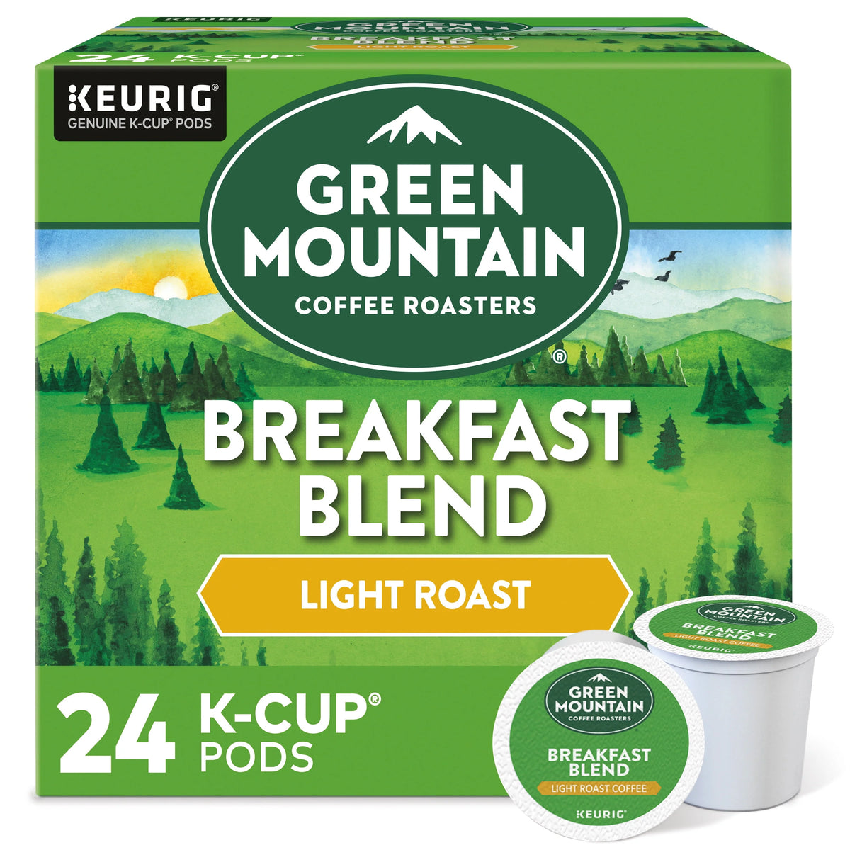 Light Roast K-Cup Coffee Pods, 24 Count R24083