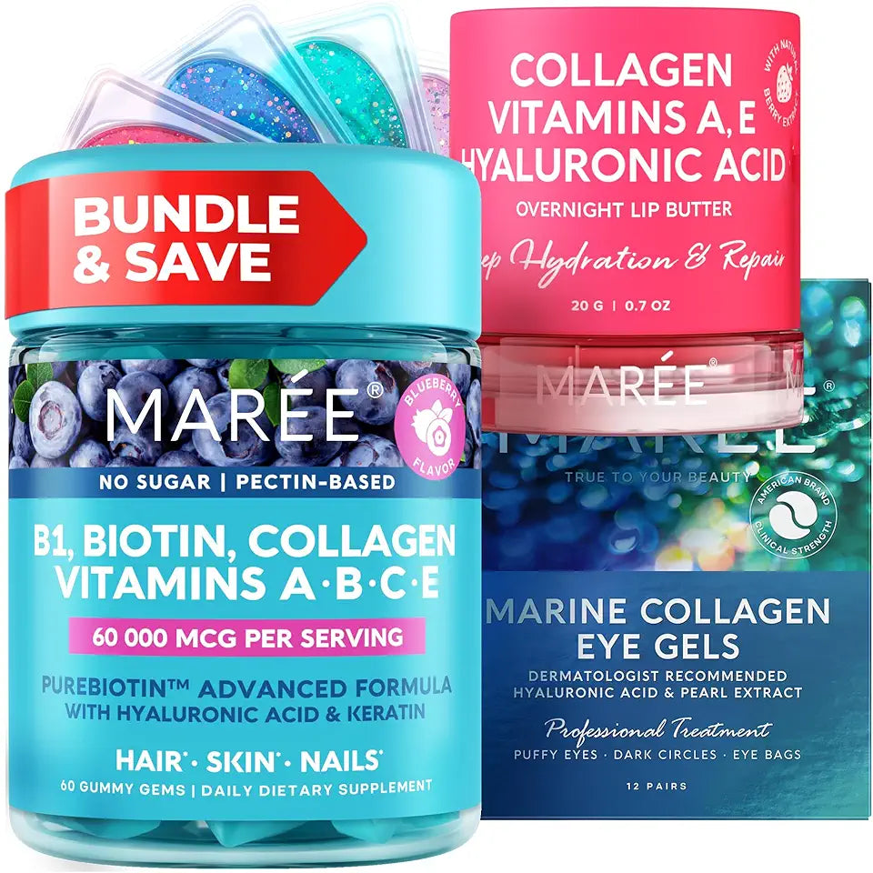 Vitamin B1 Gummies, Lip Mask, Under Eye Gels P2716