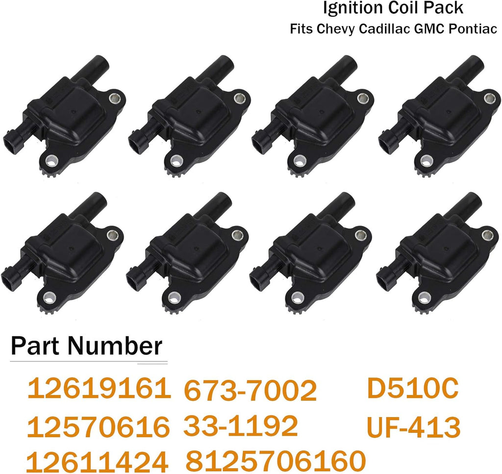 Ignition Coil Pack Set of 8 W29436