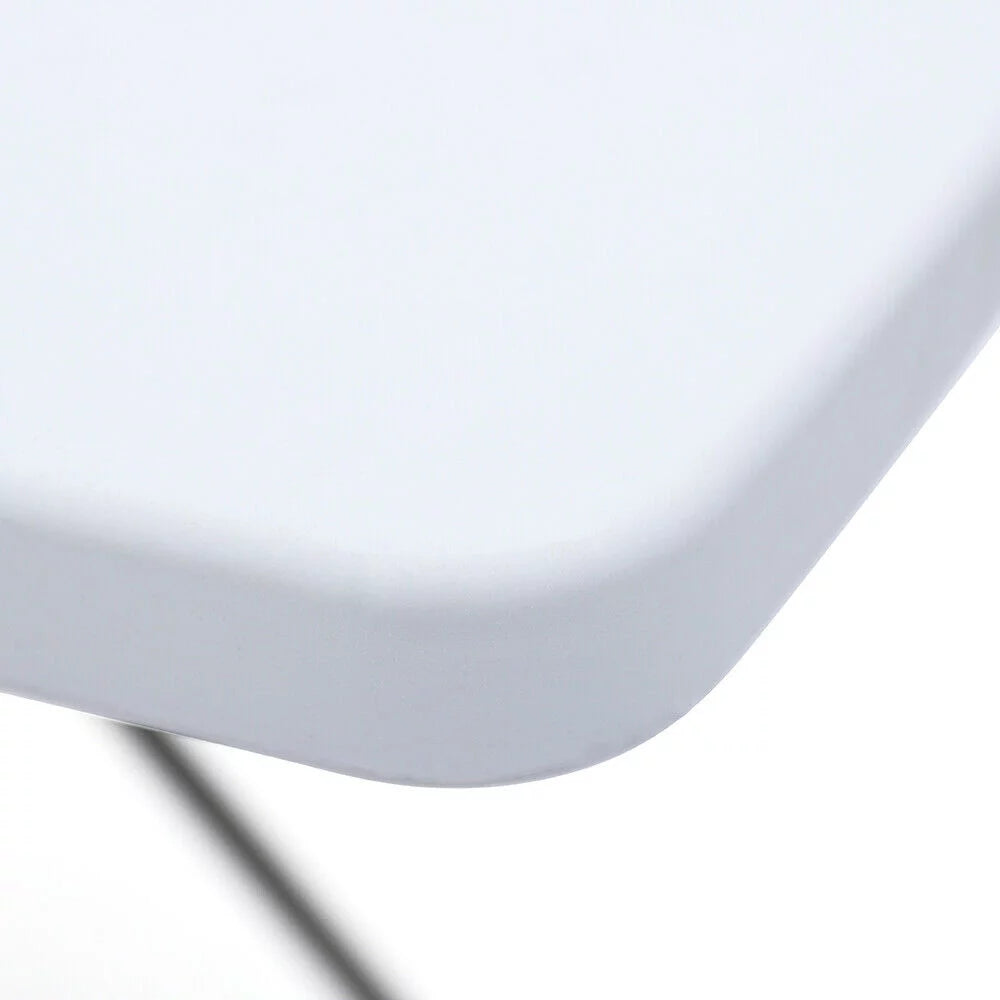 30x20" White Plastic Height Adjustable Folding Table I343