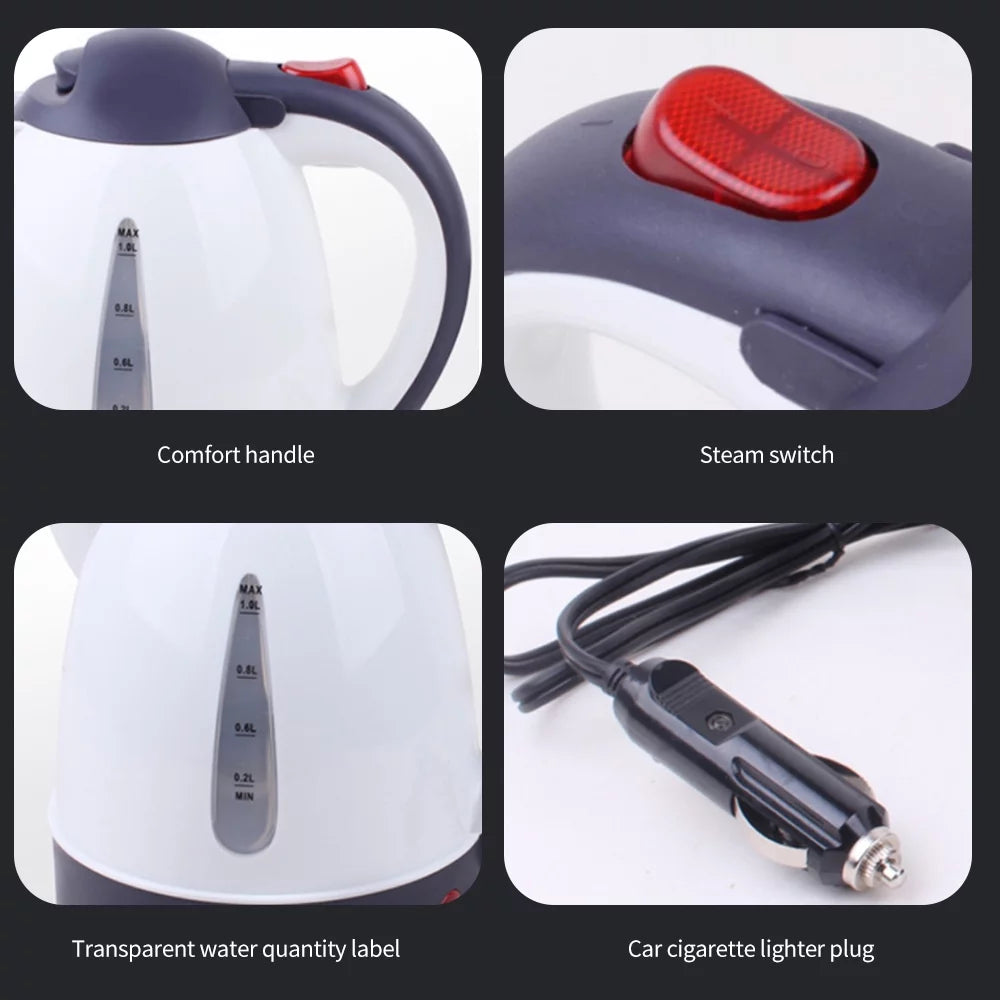 1000mL 24V 250W Portable Car Electric Kettle J505