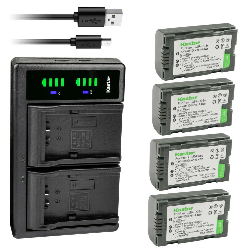 4-Pack Battery and USB Charger I4676