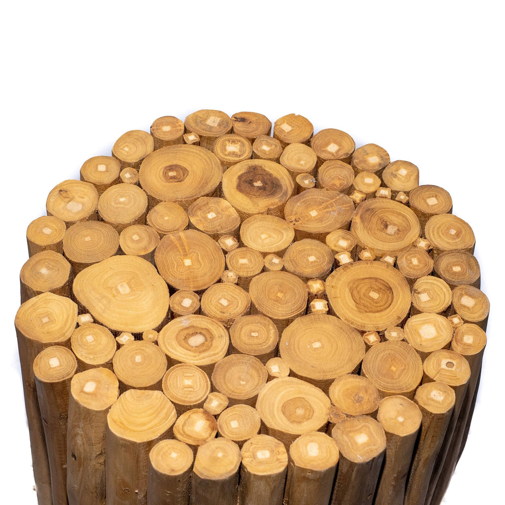 Acacia Wood End Table 17.75 Inches Tall S643