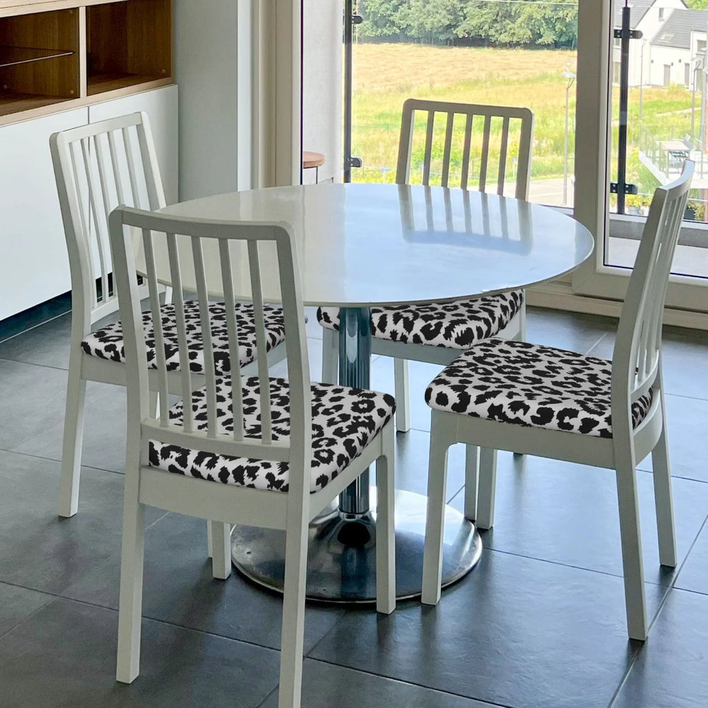 Leopard Print Dining Chair Seat Covers R987303