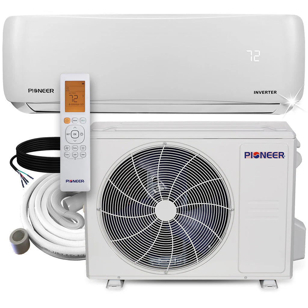 18,000 BTU 21 SEER 230V Ductless Mini-Split Inverter Air Conditioner Heat Pump System U1145