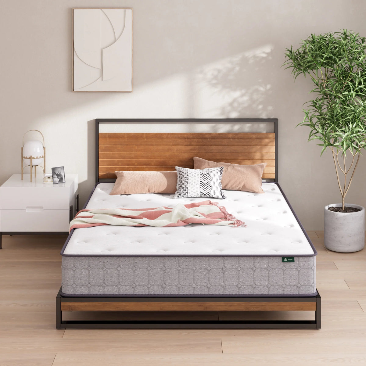10 Hybrid Cooling Gel Memory Foam Pocket Spring Mattress Q485