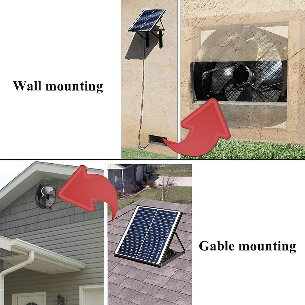 Solar Powered Exhaust Fan with Thermostat X675192