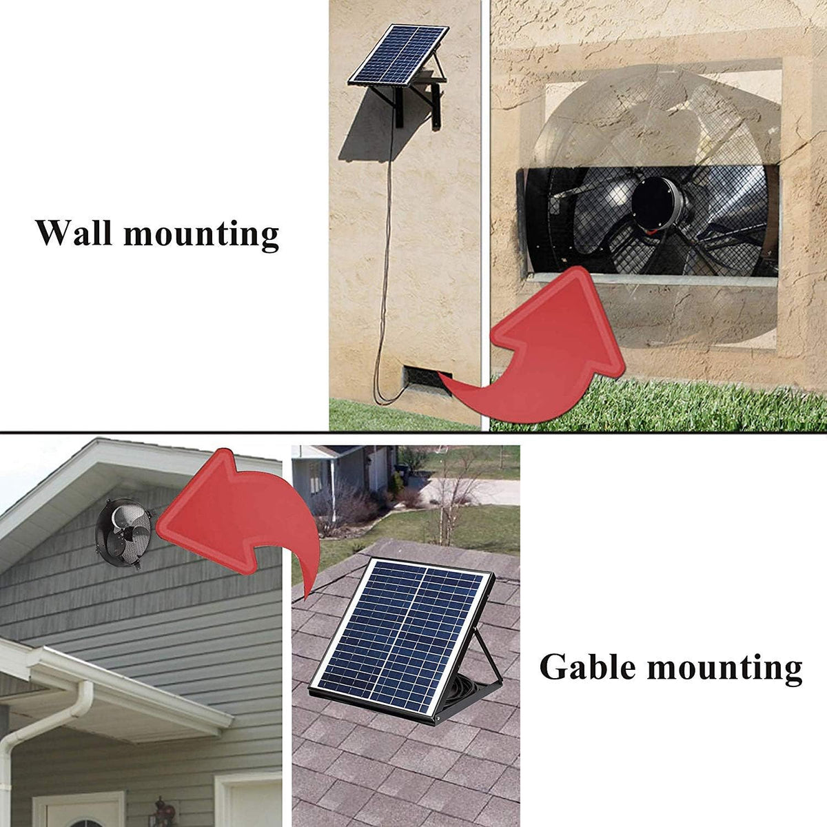 Solar Powered Exhaust Fan with Thermostat X675192