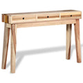 Console Table with 3 Storage Drawers Reclaimed Wood W8269