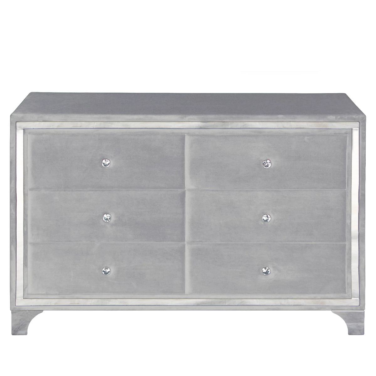 Gray Velvet Double Dresser R52398