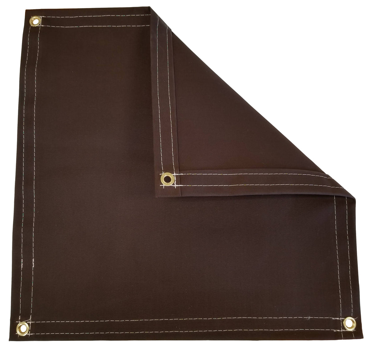 Brown 14.5 oz Polyester Canvas Tarp W818