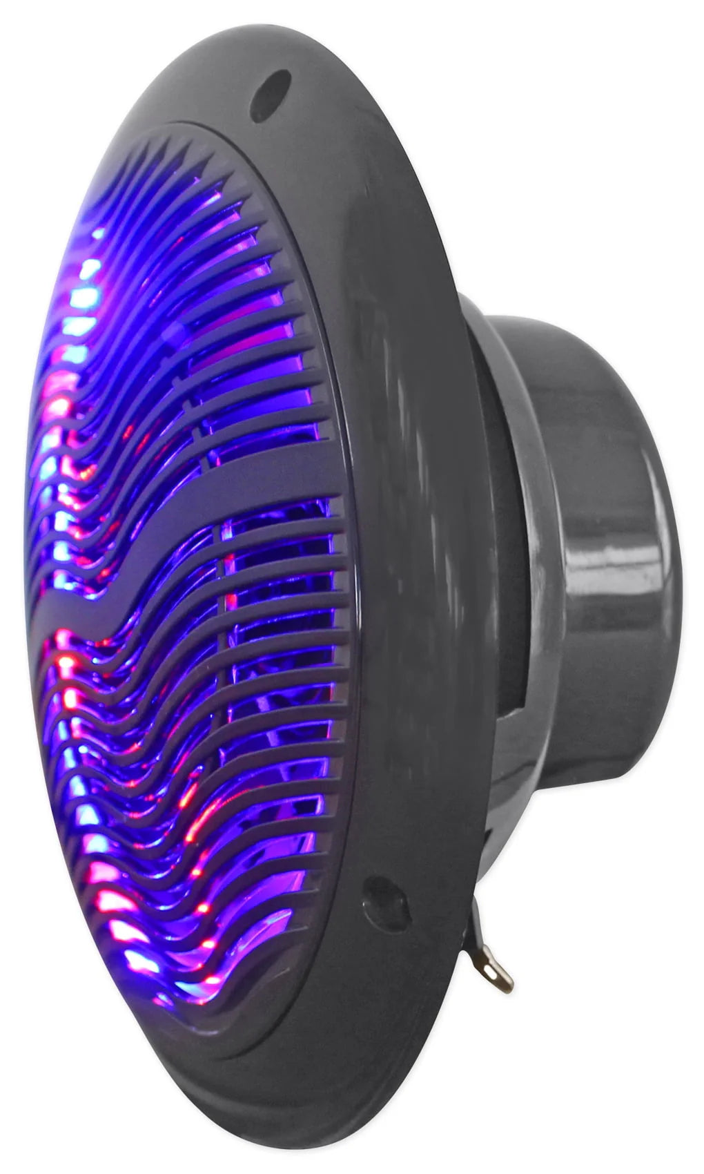 Black 6.5 Marine Speakers with Multi Color LED C4076