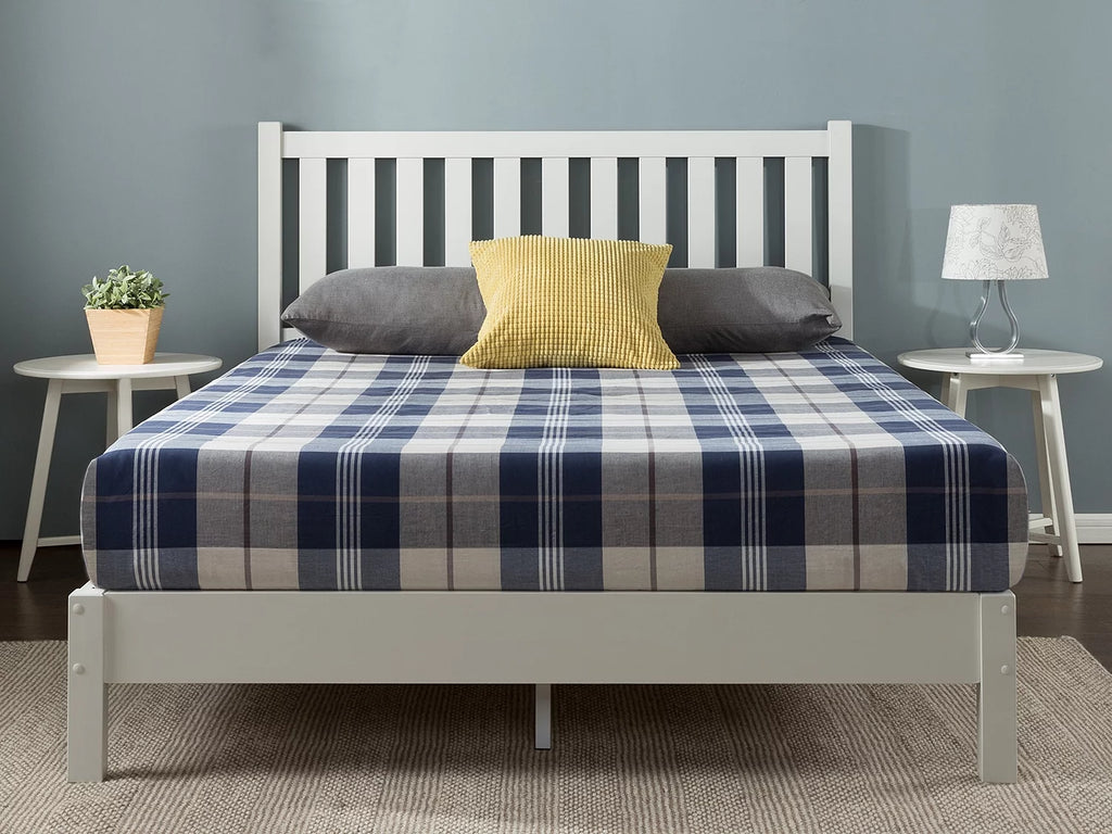 Wood Platform Bed Frame with Headboard K60822