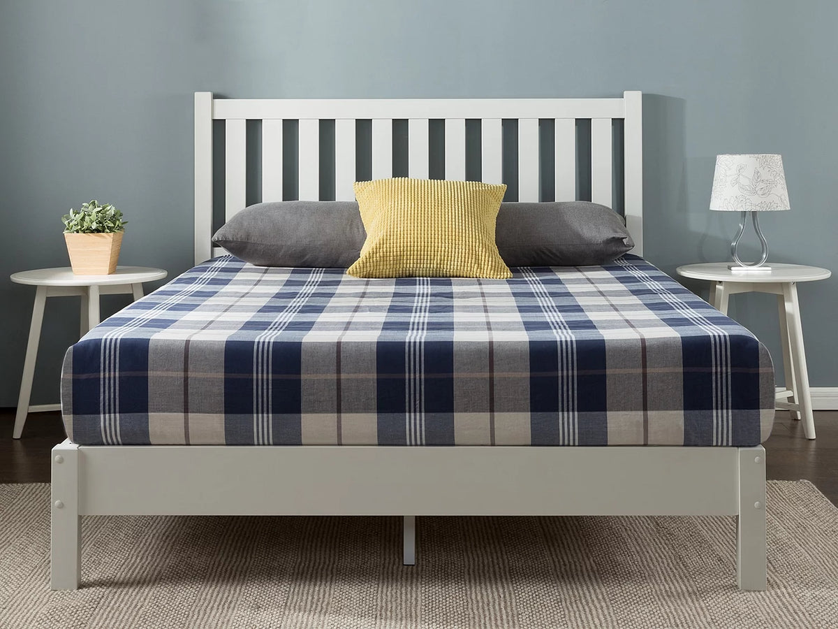 Wood Platform Bed Frame with Headboard K60822