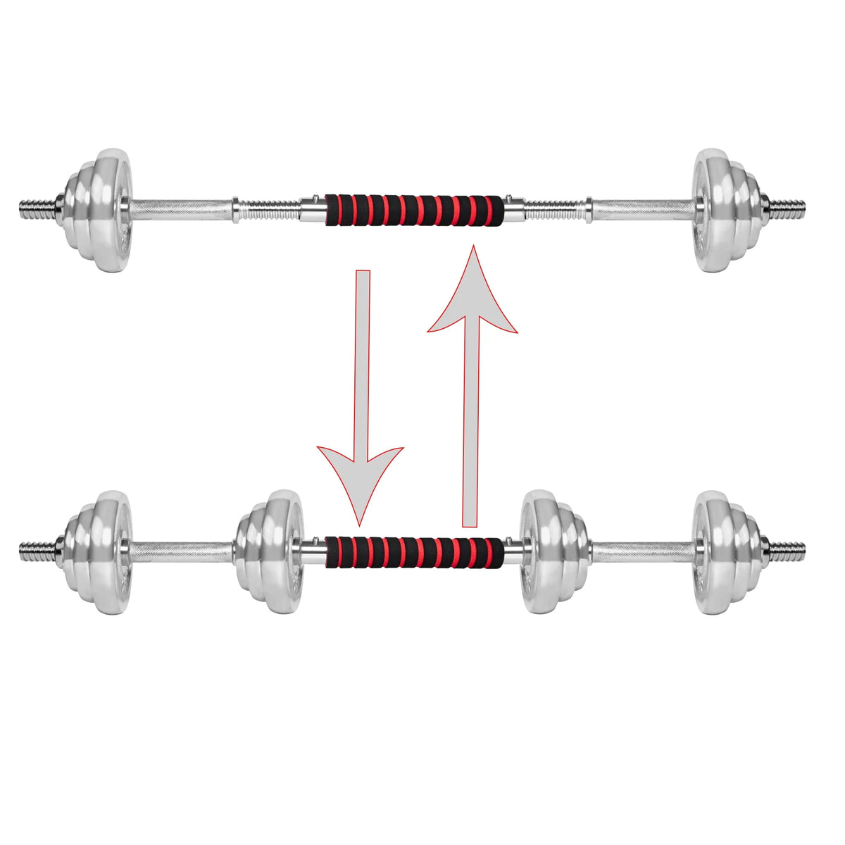 Electroplated Dumbbell Set 30KG S863