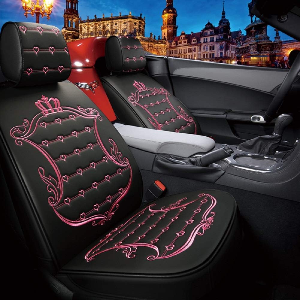 5pcs Waterproof Leather Car Seat Covers Full Set G6372