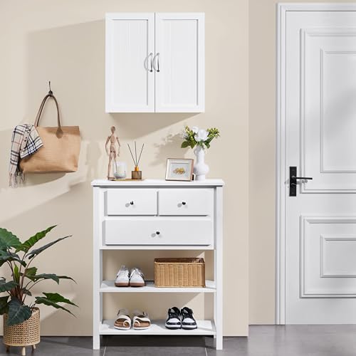 White 2 Door Wall Mount Storage Cabinet Z20032