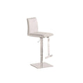 White Leather Bar Stool T475