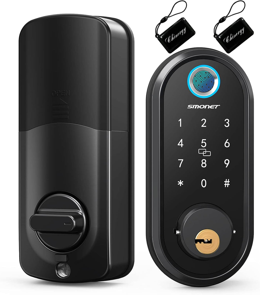 Keyless Entry Deadbolt Door Lock with Fingerprint Touchscreen Keypad N230727
