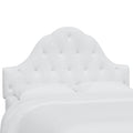 White Twin Kids' Tufted Headboard C637