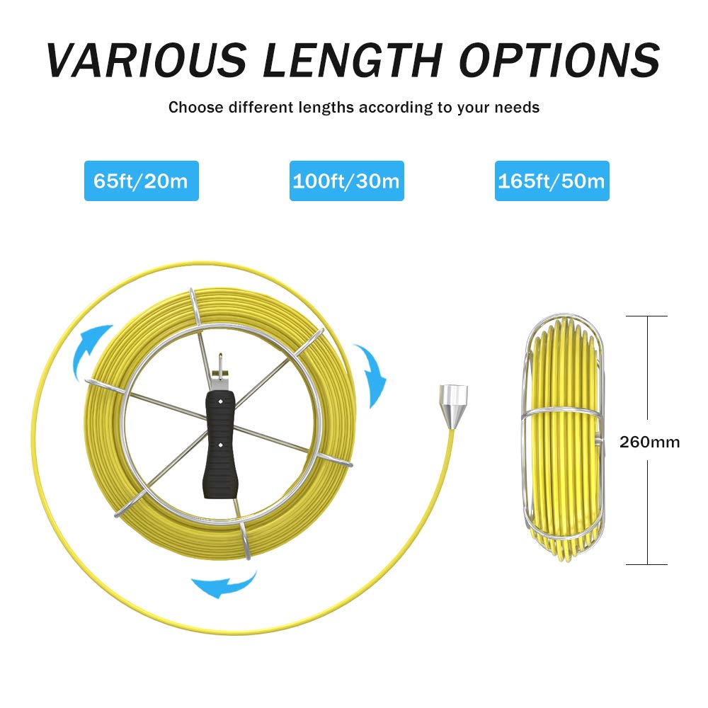 65ft WiFi Waterproof IP68 HD 1080P Sewer Camera N755266