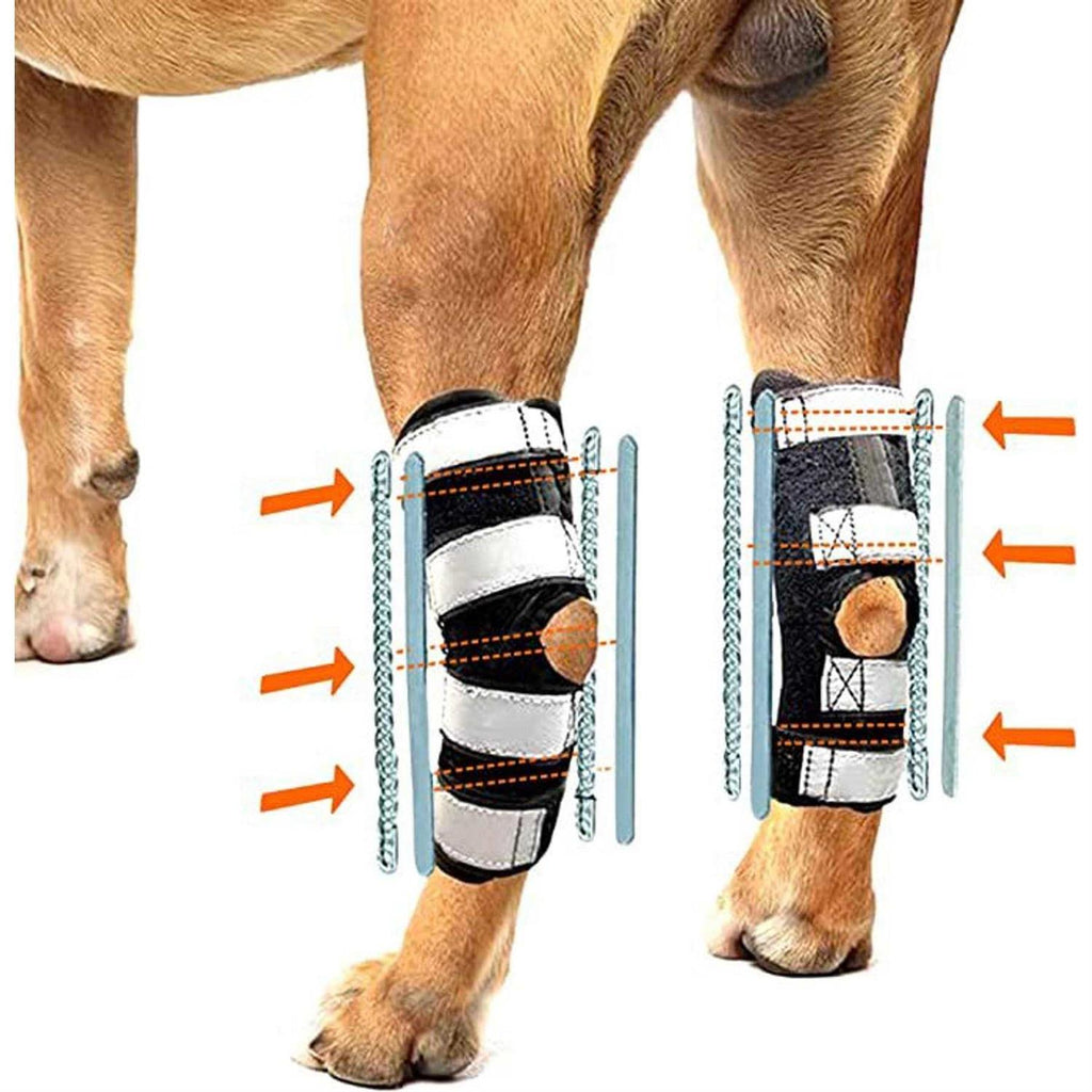 3-in-1 Long Rear Leg Support Dog Splint Braces O3045