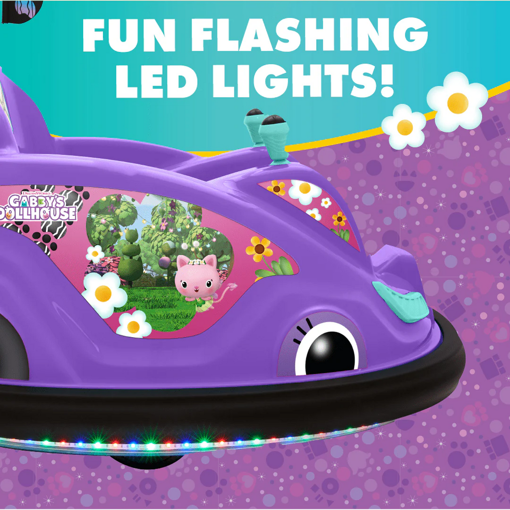 6 Volts Battery Powered Bumper Car with LED Lights and Charger O8743