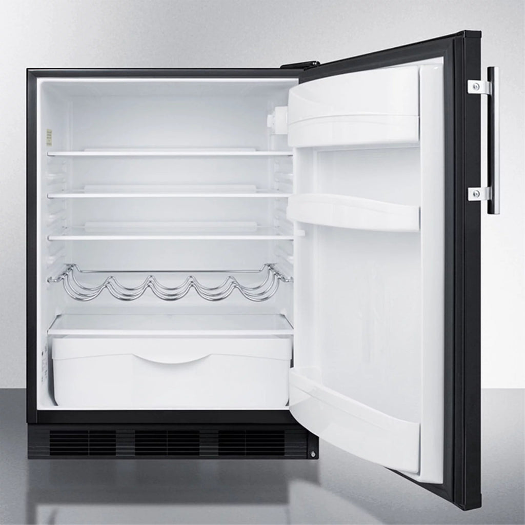 Black Freestanding Counter Height All-Refrigerator C44085