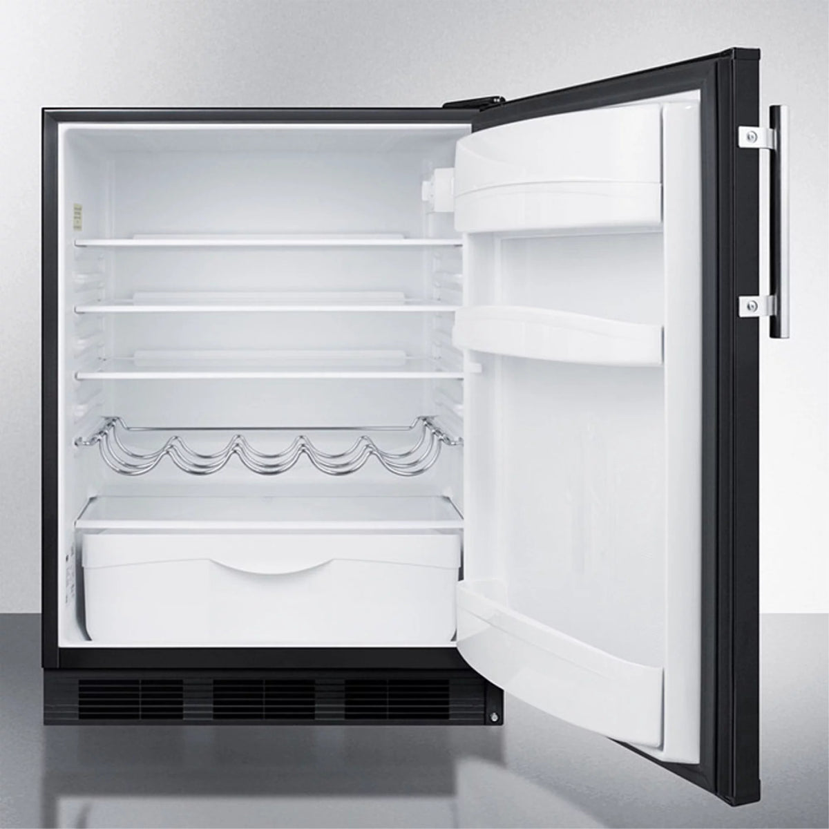 Black Freestanding Counter Height All-Refrigerator C44085